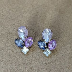 Purple gemstone earrings